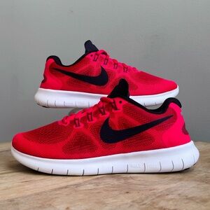 Nike Free RN 2017 Women's Running Shoes Red Size 6